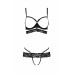 Passion | Комплект жіночої білизни Passion Exclusive SARIA SET OpenBra Black size XXL/XXXL: стрепи: відкритий ліф, стрінги. Ціна 1903 грн. Фото: 2