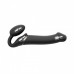 Strap-On-Me | Безремневой страпон с вибрацией Strap-On-Me Vibrating Black size M, диаметр 3,3см, пульт ДУ, регулируемый. Цена 5 048 грн. Фото: 1
