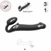 Strap-On-Me | Безремневой страпон с вибрацией Strap-On-Me Vibrating Black size M, диаметр 3,3см, пульт ДУ, регулируемый. Цена 5 048 грн. Фото: 2