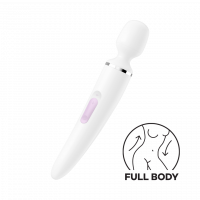 Satisfyer | Вибромассажер Wand-er Woman White/Chrome. Цена 2 199 грн