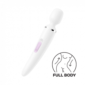 Satisfyer | Вибромассажер Wand-er Woman White/Chrome. Цена: 2 199 грн