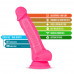 Blush Novelties | Фаллоимитатор Blush Novelties Neo Dual Density Cock With Balls 7.5" (19 см) Neon Pink. Цена 1 199 грн. Фото: 3