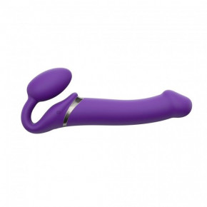 Strap-On-Me | Страпон Vibrating Strap-on Remote Controlled 3 Motors Purple size L. Ціна: 5439 грн
