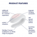 Satisfyer | Вібратор Для Пар Satisfyer Double Joy White. Ціна 2059 грн. Фото: 8