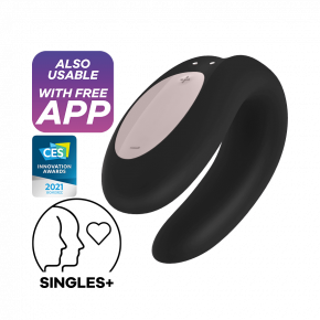Satisfyer | Вібратор для пар Double Joy Black. Ціна: 1647 грн