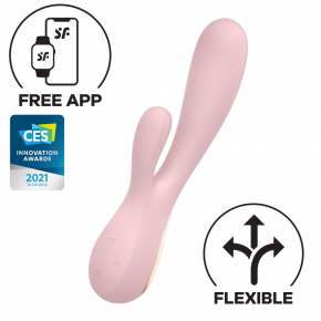 Satisfyer | Вібратор-кролик Mono Flex Connect App Pink. Ціна: 2399 грн