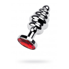 Toyfa | Анальна пробка Anal Plug Silver with Red Gem. Ціна: 337 грн