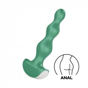Satisfyer | Анальный стимулятор-бусины с двумя моторами Satisfyer Lolli-Plug 2 (green). Цена: 1 375 грн