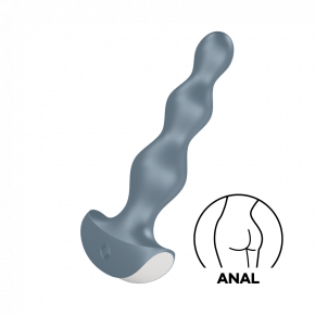 Satisfyer | Анальный стимулятор-бусины с двумя моторами Satisfyer Lolli-Plug 2 (ice blue). Цена: 1 375 грн