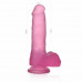 Lovetoy | Фаллоимитатор с мошонкой LoveToy Jelly Studs Crystal Dildo Pink, Medium. Цена 674 грн. Фото: 2