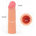Lovetoy | Насадка на член LoveToy Revolutionary Silicone Nature Extender Add 2" Flesh. Ціна 1171 грн. Фото: 1