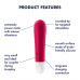 Satisfyer | Вибратор для клитора Ultra Power Bullet 1 Red. Цена 1 095 грн. Фото: 9