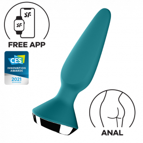 Satisfyer | Анальна вібропробка Plug-ilicious 1 Petrol Connect App. Ціна: 1919 грн