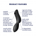 Satisfyer | Вакуумный клиторальный стимулятор Satisfyer Curvy Trinity 2 Black. Цена 1 567 грн. Фото: 4