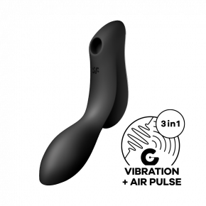 Satisfyer | Вакуумный стимулятор Curvy Trinity 2 Black. Цена: 1 567 грн