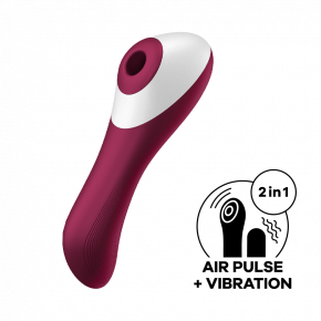 Satisfyer | Вакуумный стимулятор Dual Crush Wine Red. Цена: 1 919 грн