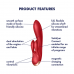 Satisfyer | Вібратор-кролик Satisfyer Double Flex Red. Ціна 2399 грн. Фото: 4