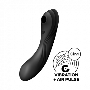 Satisfyer | Вакуумный вибратор Curvy Trinity 4 Black. Цена: 1 919 грн