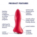 Satisfyer | Анальна пробка Satisfyer Rotator Plug 1+ Red. Ціна 1919 грн. Фото: 10