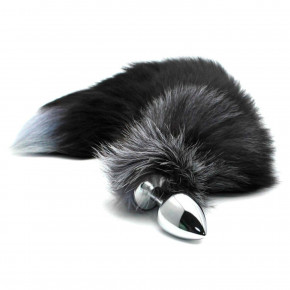 Alive | Металева Анальна Пробка Лисячий Хвіст Alive Black And White Fox Tail L. Ціна: 985 грн