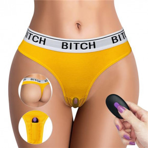 Lovetoy | Трусики с вибропулей - Bitch Vibrating Panties (28~32 inch waist ). Цена: 1 900 грн
