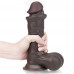 Lovetoy | Фалоимитатор LoveToy Sliding Skin Dual Layer Dong Brown 7.8" (19.5 см). Цена 1 874 грн. Фото: 3
