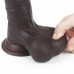 Lovetoy | Фалоимитатор LoveToy Sliding Skin Dual Layer Dong Brown 7.8" (19.5 см). Цена 1 874 грн. Фото: 9
