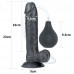 Lovetoy | Фалоімітатор LoveToy Squirt Extreme Dildo Black 9" (23 см). Ціна 1300 грн. Фото: 2