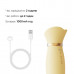Zalo | Вибратор с подогревом и вакуумной стимуляцией клитора Zalo Rose Vibrator Strawberry Yellow. Цена 3 639 грн. Фото: 10