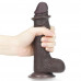 Lovetoy | Фалоімітатор LoveToy Sliding-Skin Dual Layer Dong 7" Black (18 см). Ціна 1332 грн. Фото: 5