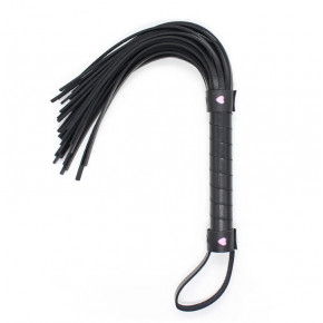 DS Fetish | Флоггер с розовым сердцем Flogger black with pink heart. Цена: 650 грн