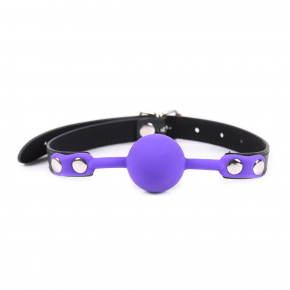 DS Fetish | Кляп силиконовый Silicone ball gag metal accesso purple. Цена: 450 грн