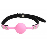 DS Fetish | Кляп силиконовый Silicone ball gag metal accesso pink. Цена 495 грн