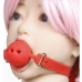 DS Fetish | Кляп силиконовый DS Fetish Silicone gag M red. Цена 750 грн. Фото: 1