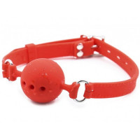 DS Fetish | Кляп силиконовый DS Fetish Silicone gag M red. Цена 614 грн