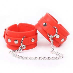 DS Fetish | Силиконовые манжеты DS Fetish Silicone hand cuff red. Цена: 1 450 грн
