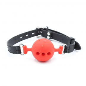 DS Fetish | Кляп DS Fetish Mouth silicone gag L black/red. Цена: 795 грн