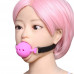 DS Fetish | Кляп DS Fetish Mouth silicone gag L black/pink. Ціна 795 грн. Фото: 1