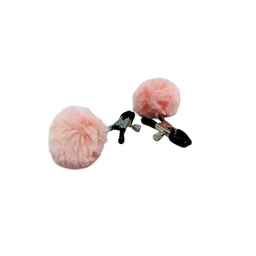 DS Fetish | Зажимы на соски DS Fetish Nipple clamps metal poliester pink. Цена: 450 грн