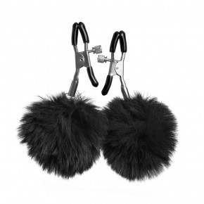 DS Fetish | Зажимы на соски DS Fetish Nipple clamps metal poliester black. Цена: 450 грн