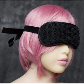 DS Fetish | Маска DS Fetish Blindfold black with rose. Ціна: 225 грн