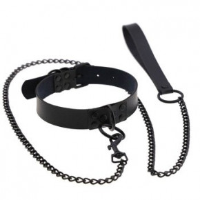 DS Fetish | Ошейник с поводком DS Fetish Collar with leash black. Цена: 650 грн