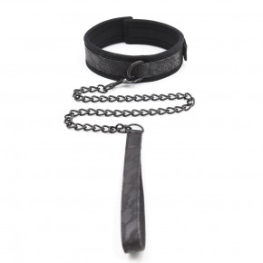 DS Fetish | Ошейник с поводком DS Fetish Collar with leash black. Цена: 750 грн