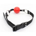 DS Fetish | Нейлоновый кляп DS Fetish Nylon gag black/red. Цена 290 грн. Фото: 1