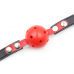 DS Fetish | Кляп DS Fetish Locking ball gags M plastic black/red. Цена 395 грн. Фото: 1