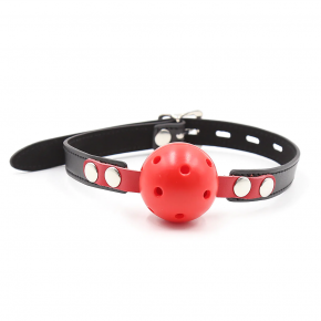 DS Fetish | Кляп DS Fetish Locking ball gags M plastic black/red. Цена: 395 грн
