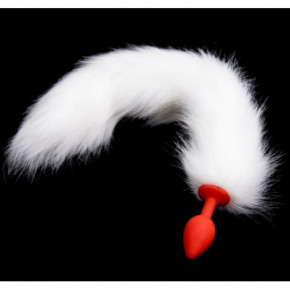 DS Fetish | Анальная пробка S с хвостом DS Fetish Anal plug S silikone faux fur fox polyeste. Ціна: 850 грн