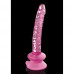 Dream toys | Фаллоимитатор стеклянный с присоской Pipedream Icicles Pink (17 см). Цена 2 950 грн. Фото: 1