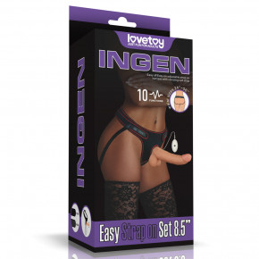 Lovetoy | Страпон женский Vibrating Easy Strapon Set 8.5". Цена: 2 844 грн