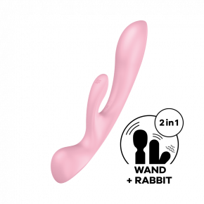 Satisfyer | Вібратор-кролик Triple Oh Pink. Ціна: 1679 грн